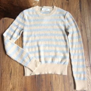 Valentino silver stripes knitted sweater